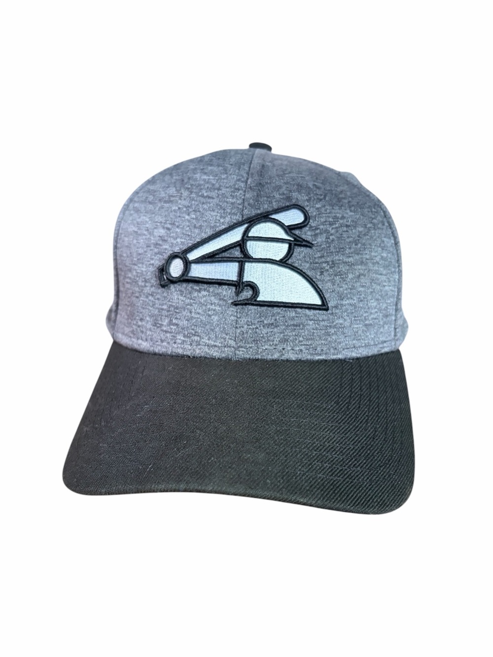 Chicago White Sox New Era 39thirty Hat Cap Flex Fit M/L Gray With Black